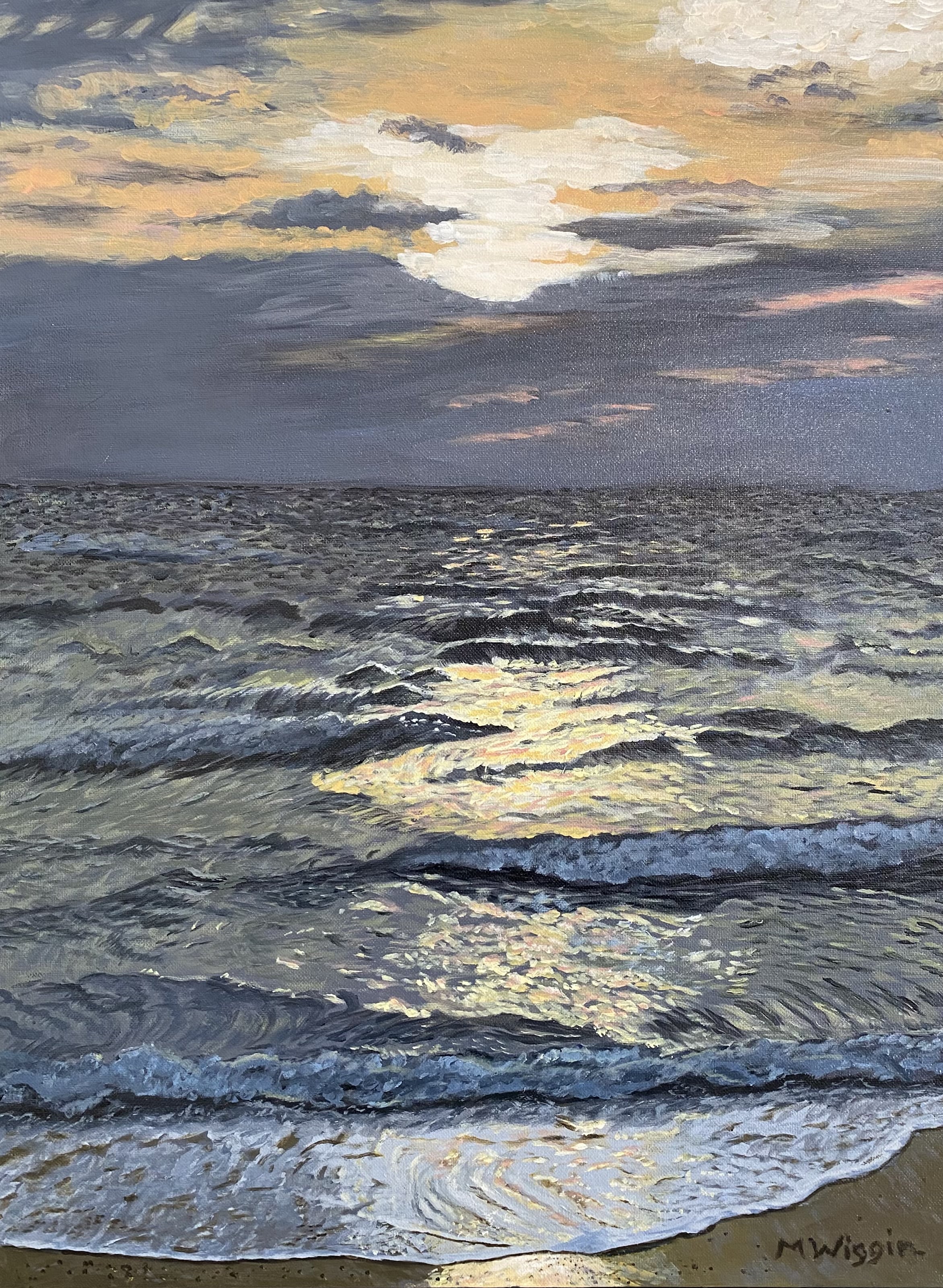 W Falmouth MA – Evening light 18X24 Acrylic on Canvas-min