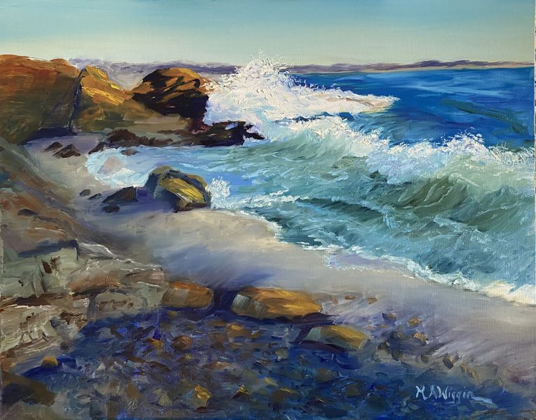 Morning Energy Along the Marginal Way 16X20 Oil on Linen panel (Sold)