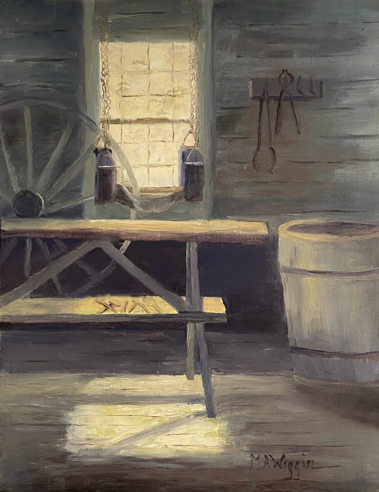 The Blacksmith Shop 11X14 Oil on Linen Panel (Sold)