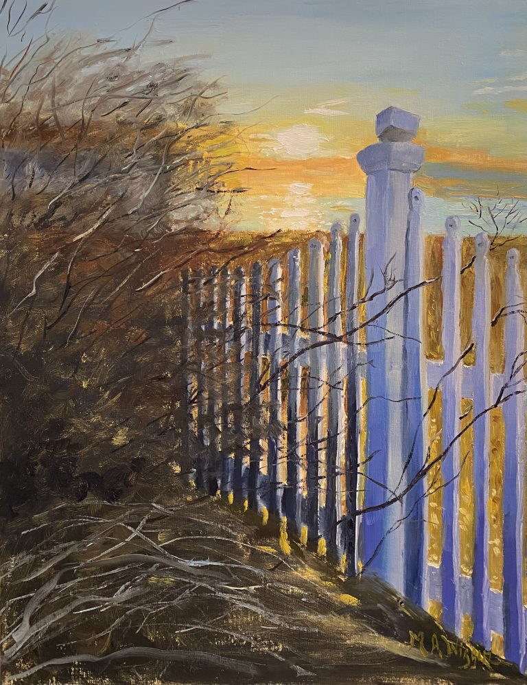 A Morning Greeting 14X18 Oil on Linen Panel ($450 Framed)