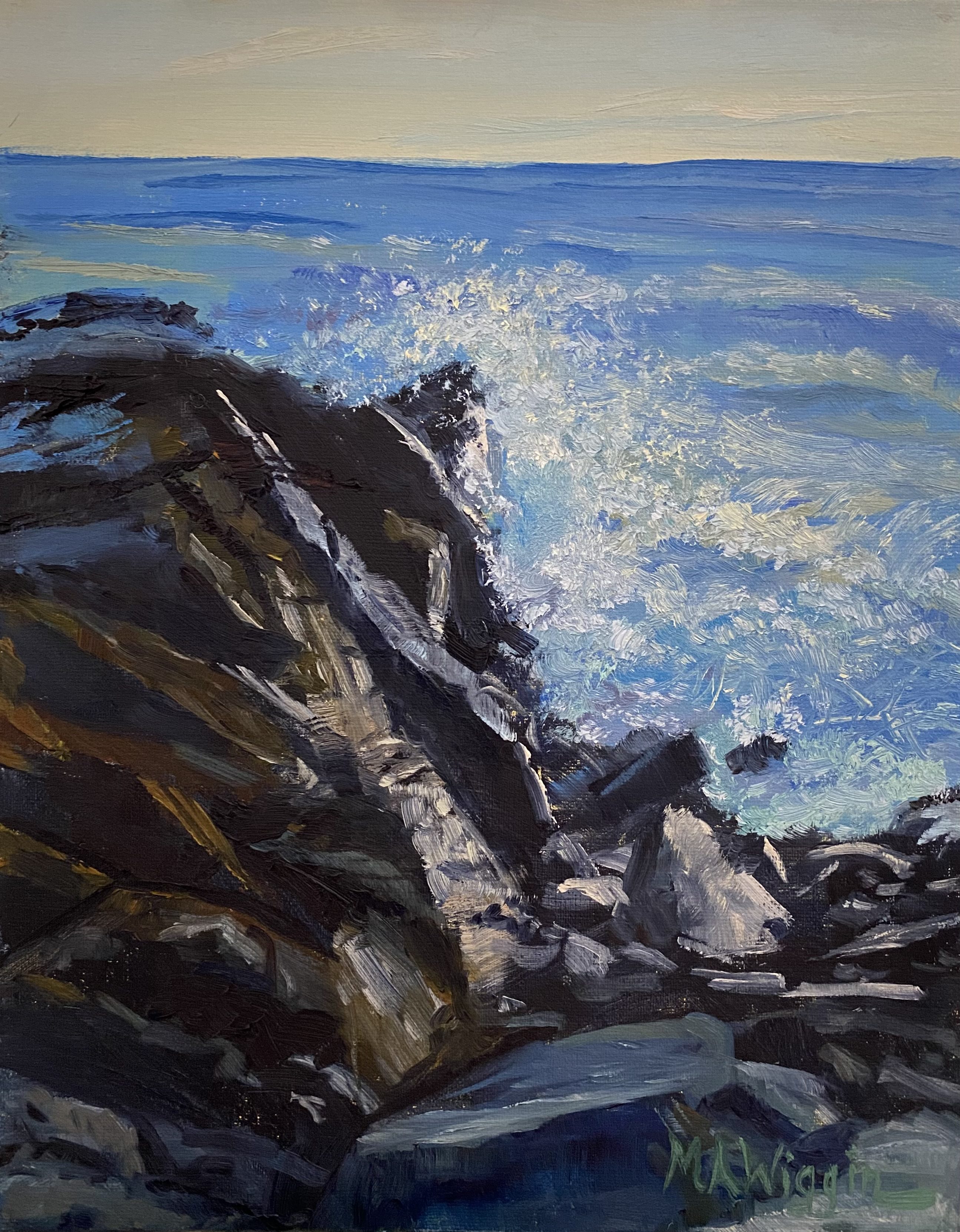 Burst 8X10 Oil on Linen Panel – Sold