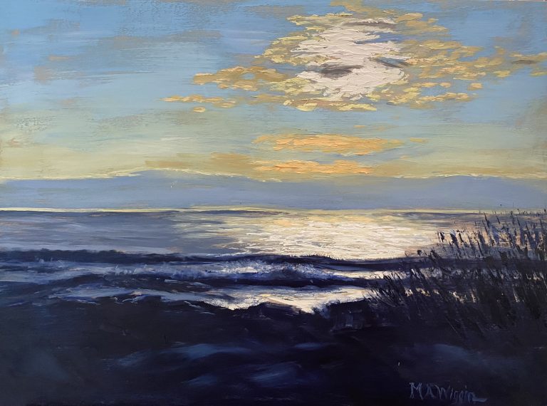 Coastal Awakening 12X16 Oil on Wood Panel ($500 Framed)