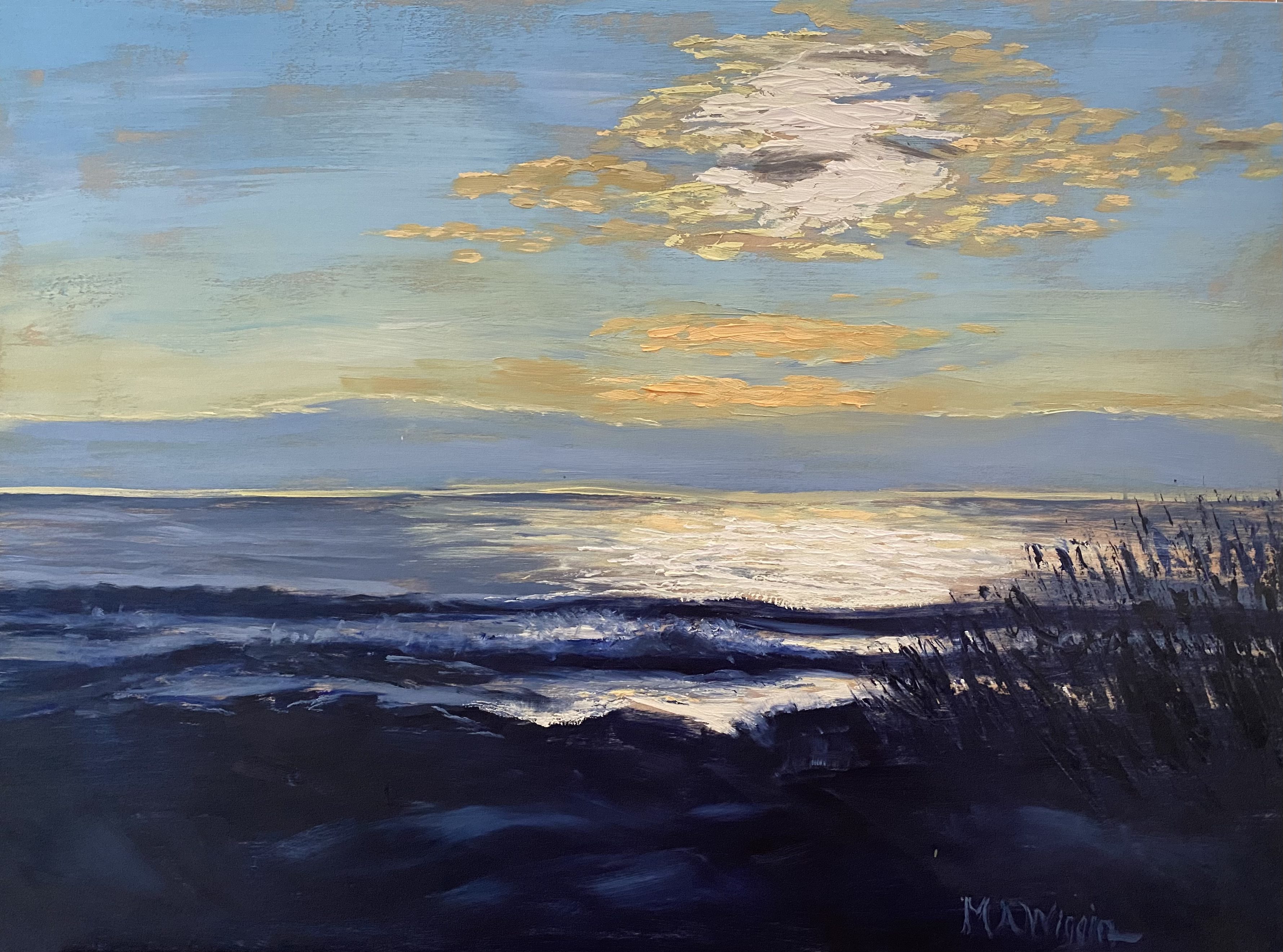 Coastal Awakening 12X16 Oil on Wood Panel ($500 Framed)