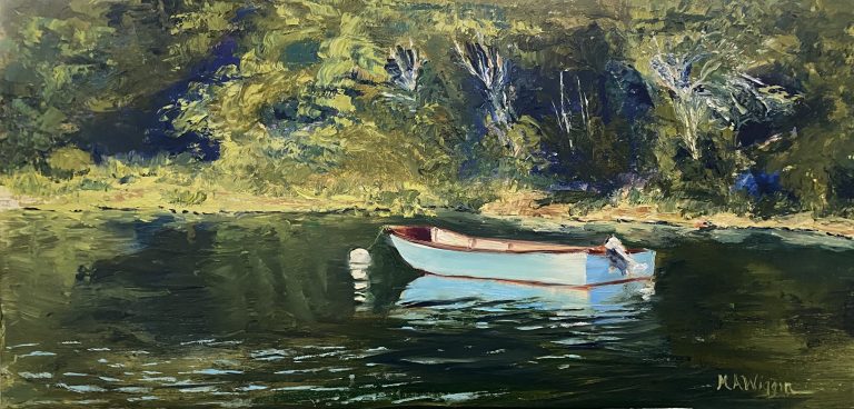 A Sleepy Afternoon 12X24 Oil on Linen ($750 Framed)