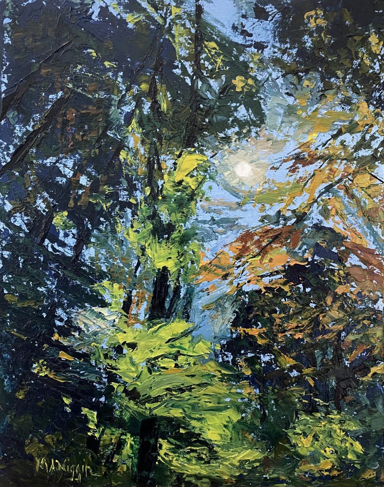 Looking up 11X14 Oil on Linen Panel ( Sold )