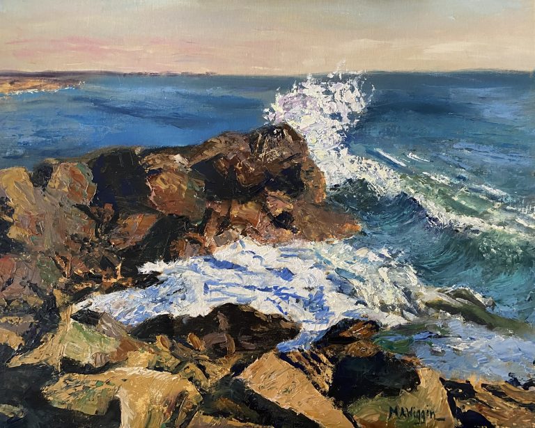 Rocks Meet Energy 16X20 Oil on Linen ($750 Framed)