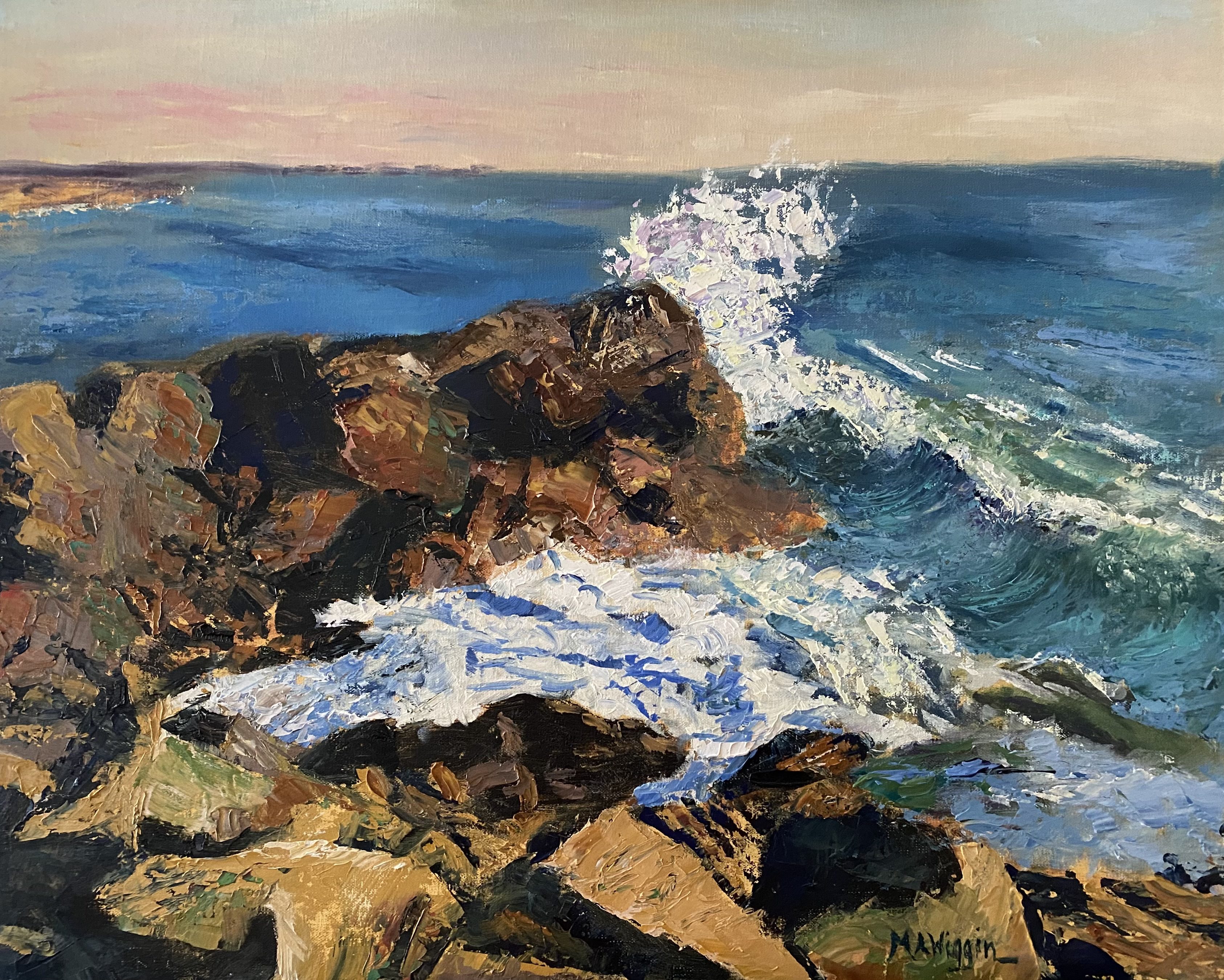 Rocks Meet Energy 16X20 Oil on Linen ($750 Framed)